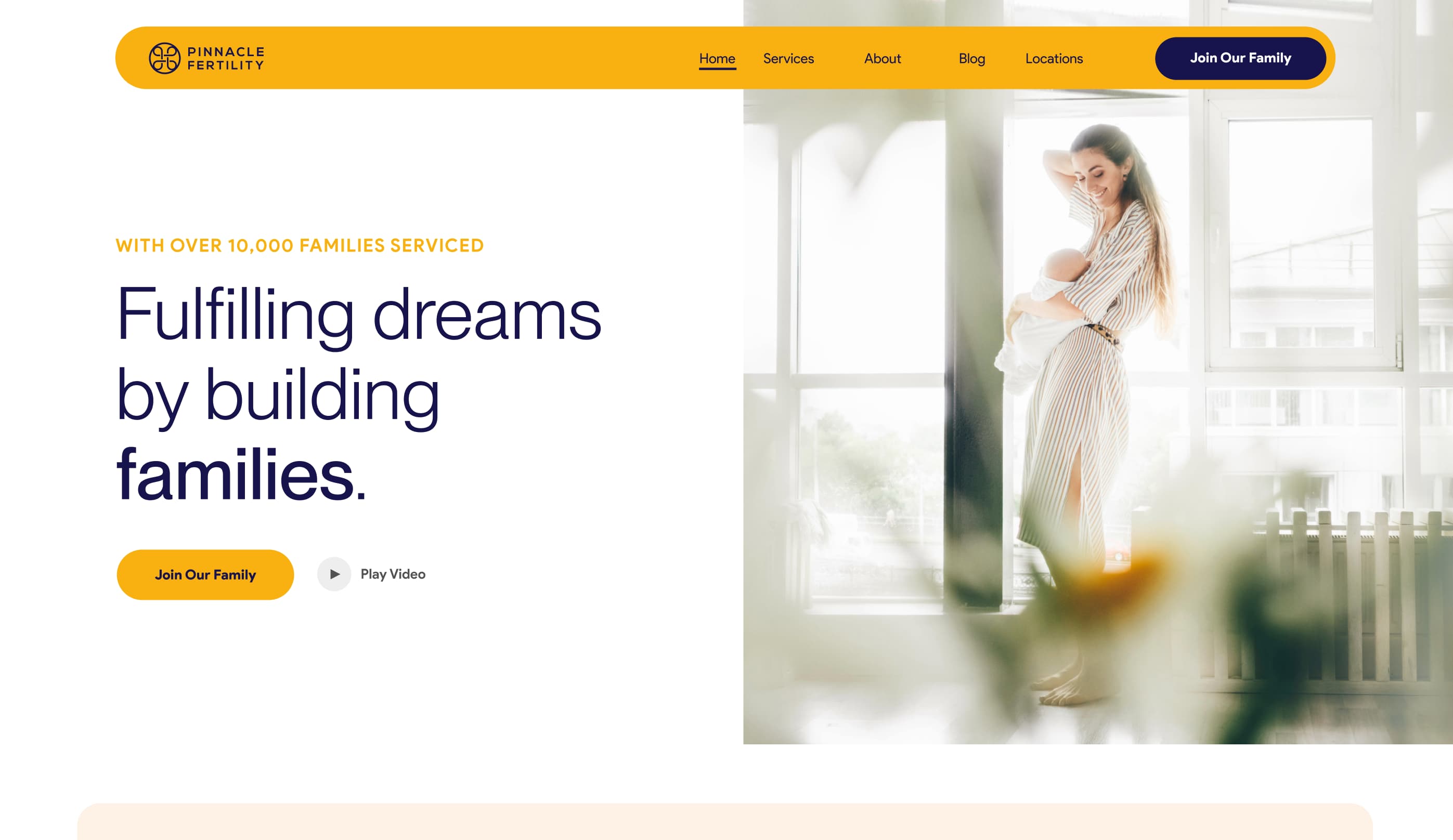 Pinnacle Fertility website project